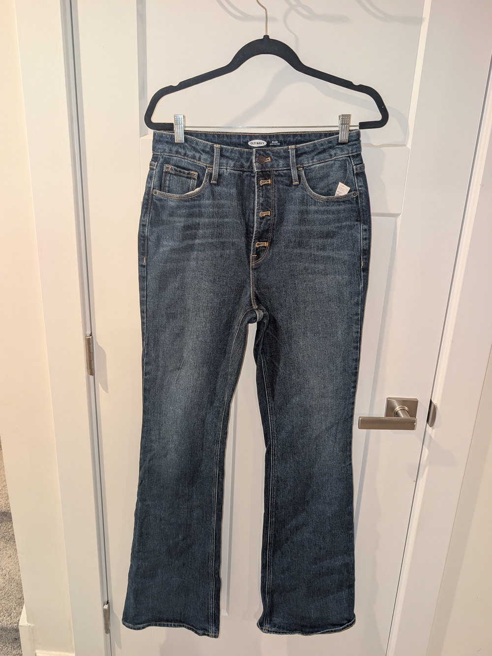 Old Navy High-Rise Dark Blue Women’s Jeans - Size 10 Tall